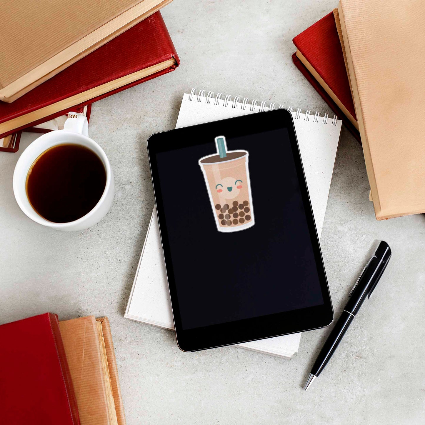 Boba Sticker - Cute Bubble Tea Decal for Laptop