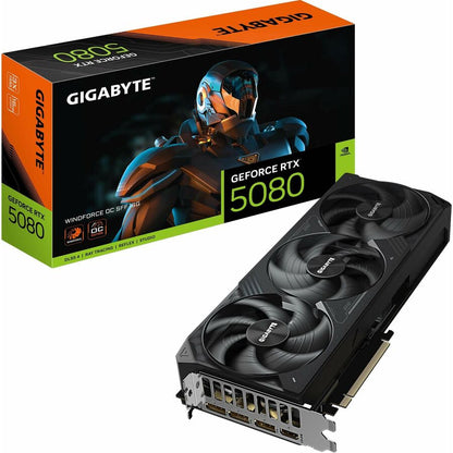 GIGABYTE GeForce RTX 5080 WINDFORCE OC 16GB GDDR7 Graphics Card