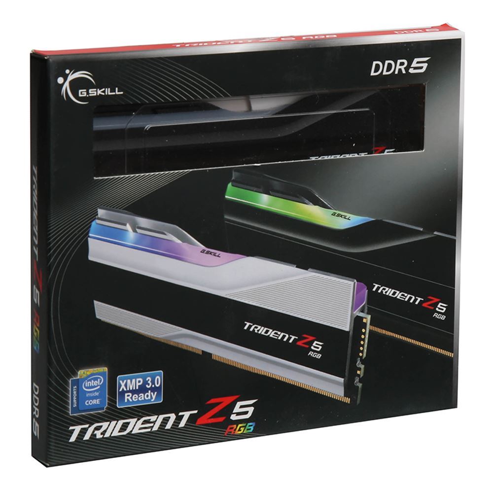 G.Skill Trident Z5 RGB 32GB (2x16GB) DDR5-6400 CL32 Desktop Memory Kit F5-6400J3239G16GX2-TZ5RK