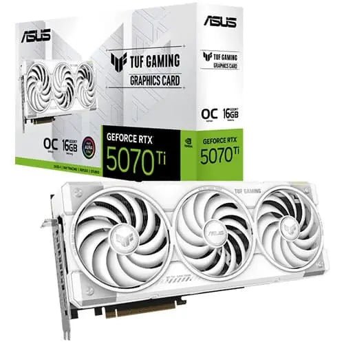 ASUS TUF-RTX 5070TI-O16G-WHITE 16GB White Graphics Card