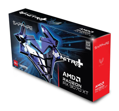 Sapphire 11348-01-20G Nitro+ AMD Radeon RX 9070 XT Gaming Graphics Card