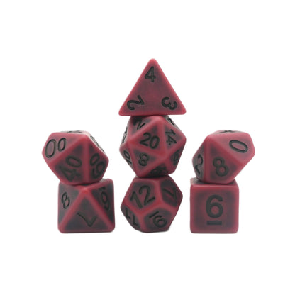 Ancient Blood - 7 Piece DnD Dice Set | Resin RPG Gaming Dice