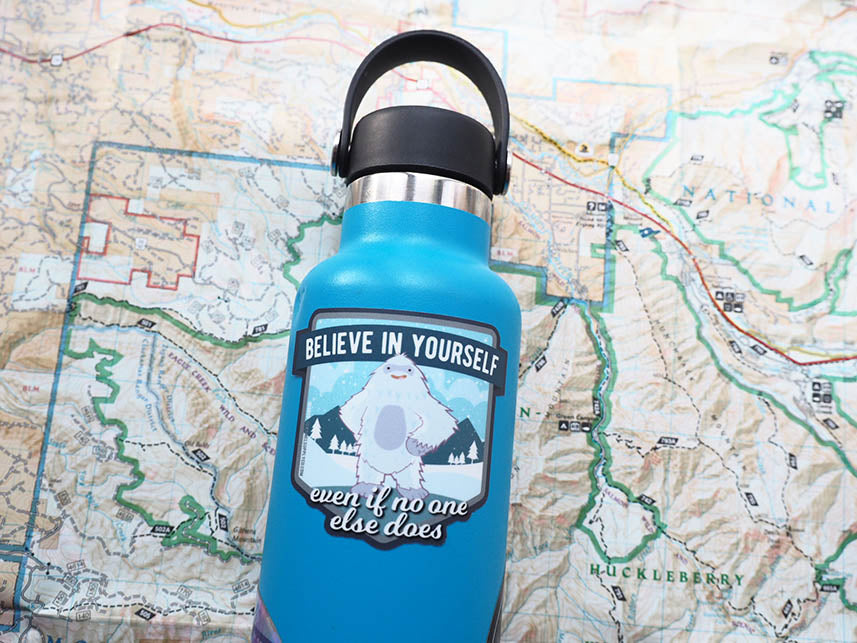 Yeti Believe in Yourself Vinyl Sticker