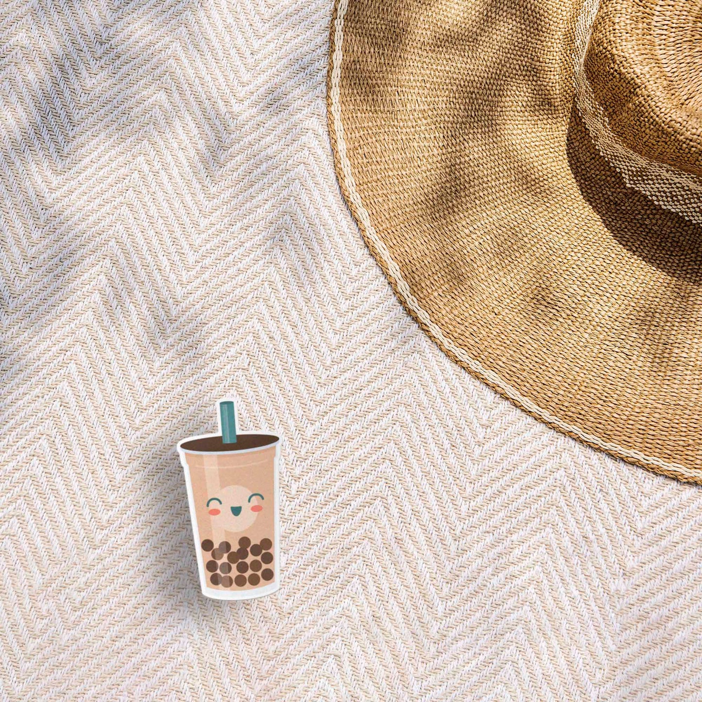 Boba Sticker - Cute Bubble Tea Decal for Laptop