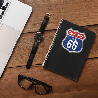 California Blue Route 66 Sticker - Cool CA Vintage Highway Sign Decal