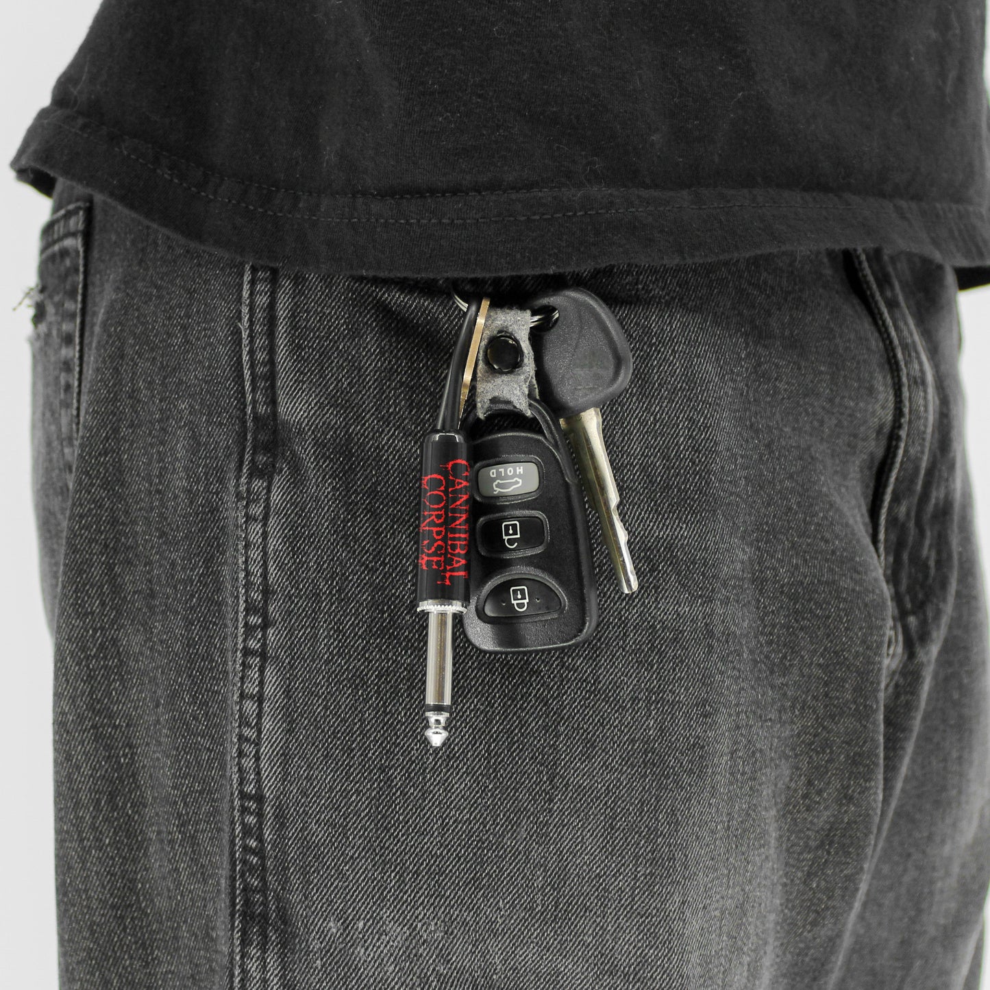 Cannibal Corpse Logo Guitar Plug Keychain