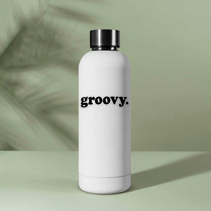 Groovy Sticker - Funny Retro Quote Decal for Water Bottle