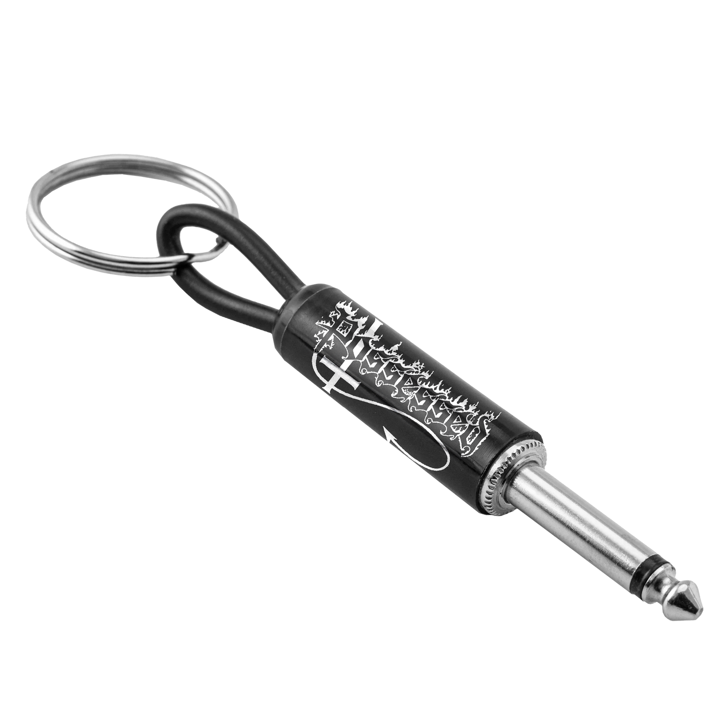 Possessed Logo Guitar Plug Keychain
