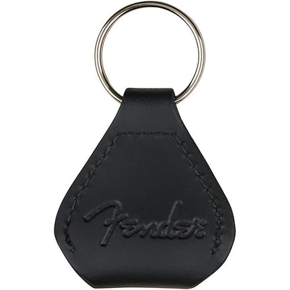Fender leather guitar pick holder keychain