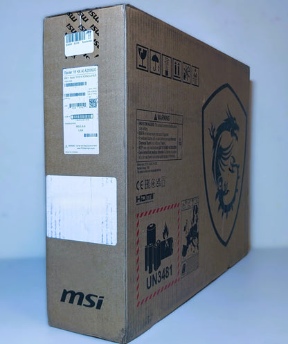 MSI Raider 18 HX AI A2XWJG-416US 18" Gaming Laptop Computer - Core Black; Intel Core Ultra 9 285HX 2.1GHz Processor; NVIDIA GeForce RTX 5090 GPU 24GB GDDR7; 64GB DDR5-6400 RAM; 2TB Solid State Drive