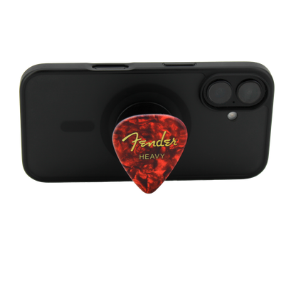 Fender guitar pick phone grip (Red)