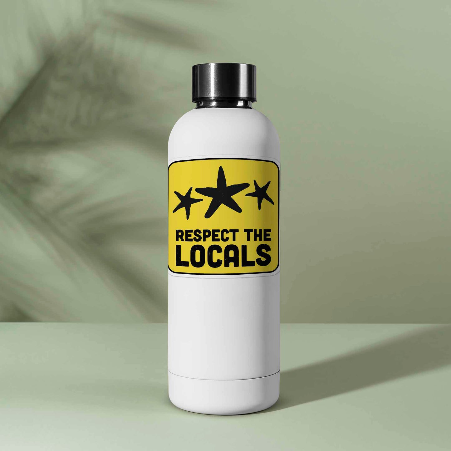 Respect the Locals Starfish Sticker - Funny Beach Decal