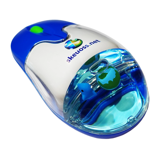 Skeuoss Frutiger Aero Aqua Liquid Mouse - Blue