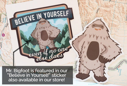 Confident Sasquatch Sticker