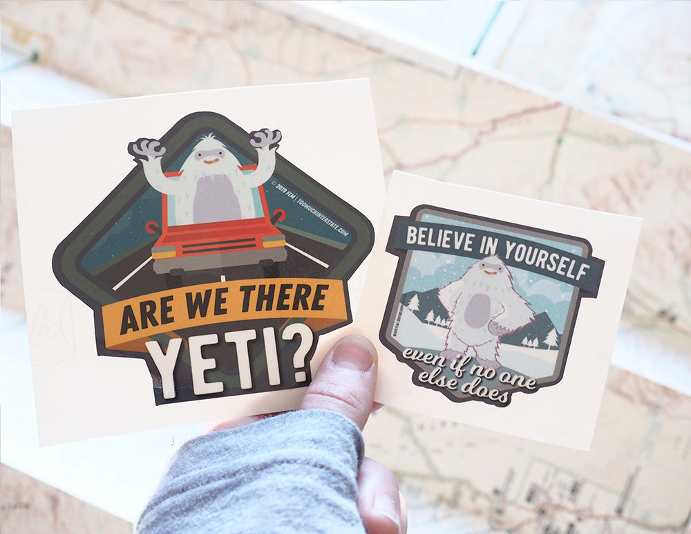 Yeti Believe in Yourself Vinyl Sticker